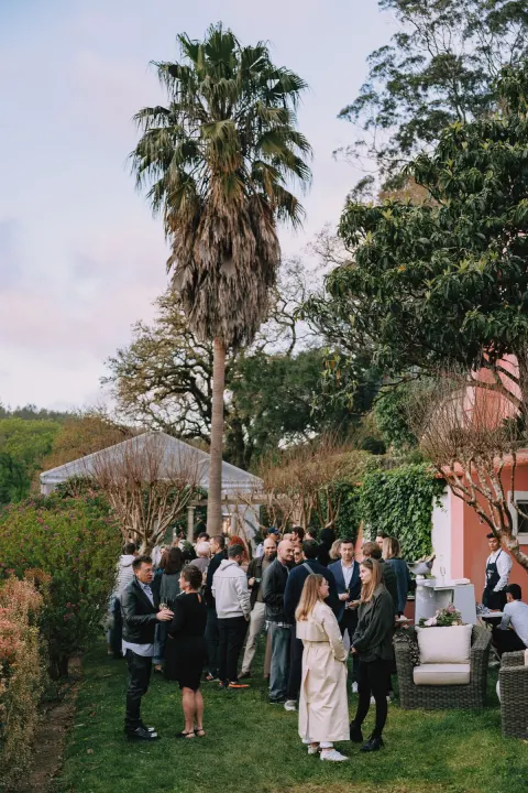 Guests gathered at the MA Family anniversary event in Lisbon