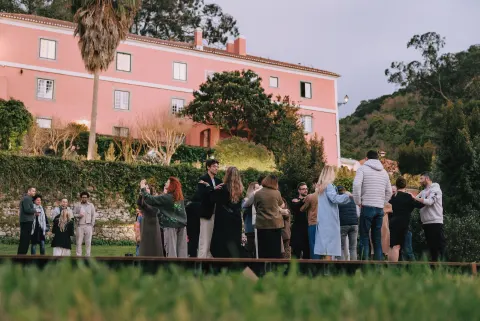 Guests gathered at the MA Family anniversary event in Lisbon