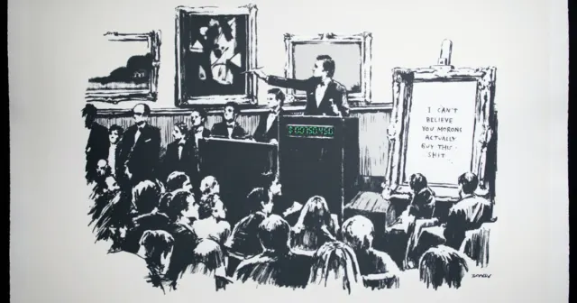 Blockchain company buys and burns Banksy artwork to turn it into a digital original